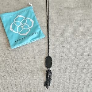 Kendra Scott Onyx Black Pendant Necklace